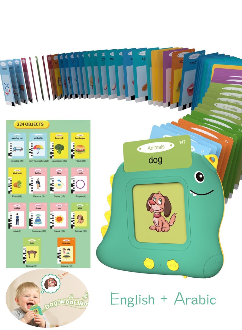 Talking Flash Cards,Toy for Toddler,Autism Sensory Product Speech Therapy Toys,Preschool Kindergarten Educational Toy Sight Words Phonics for 2 3 4 Year Old Boys Girls - Image 1