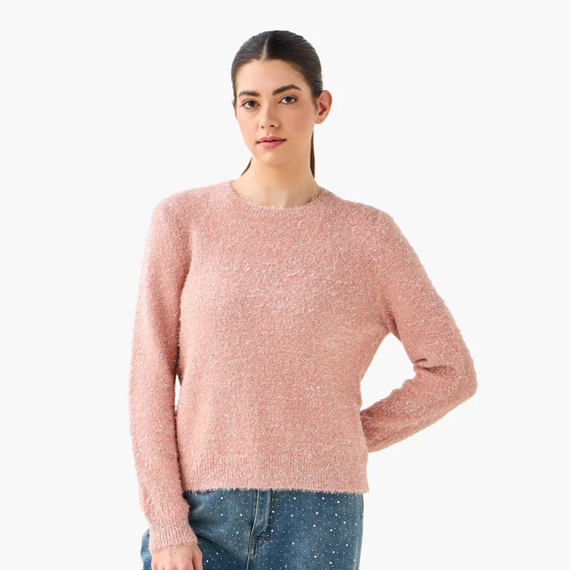 2Xtremz Lurex Fuzzy Sweater