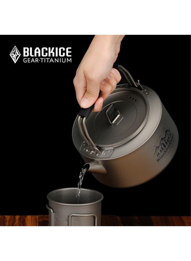 Black Ice Blackice Teapot, Outdoor Camping Lightweight Titanium Kettle, Z7232g, 1000ml, Logo Editio - Image 4