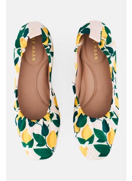COLE HAAN Women Medium Ch York Soft Ballet Slip On Flats, Light Peach  - Image 3