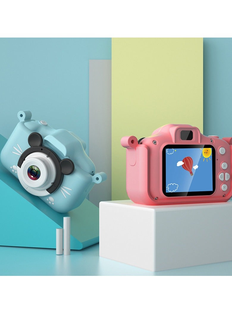 AROAQ Children's Camera Toy, HD 1080p Shockproof Children Video Camera, Anti-fall Portable Camera Toy, Multiple Functions Digital Camera For Girls Boys,(Blue-Unicorn-HD Dual Lens (No Memory Card)) - Image 2