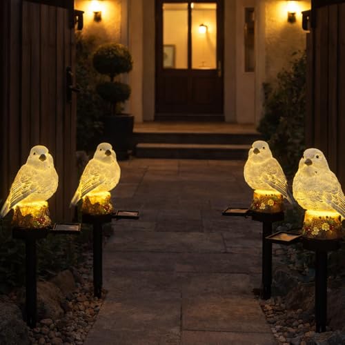 CBK Bird Garden Solar Lights Outdoor Cute Bird LED Decorative Waterproof Garden Stake Lights, Lawn Lamp Light for Garden, Balcony, Patio, Yard Landscape Lighting - Image 5