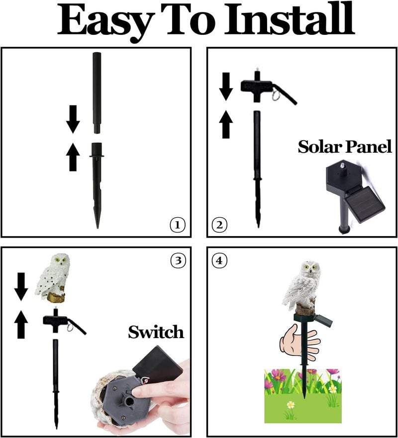 CBK Bird Garden Solar Lights Outdoor Cute Bird LED Decorative Waterproof Garden Stake Lights, Lawn Lamp Light for Garden, Balcony, Patio, Yard Landscape Lighting - Image 4