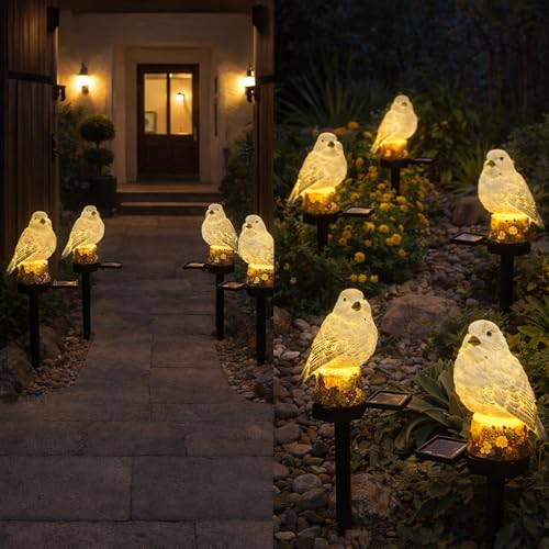 CBK Bird Garden Solar Lights Outdoor Cute Bird LED Decorative Waterproof Garden Stake Lights, Lawn Lamp Light for Garden, Balcony, Patio, Yard Landscape Lighting - Image 3