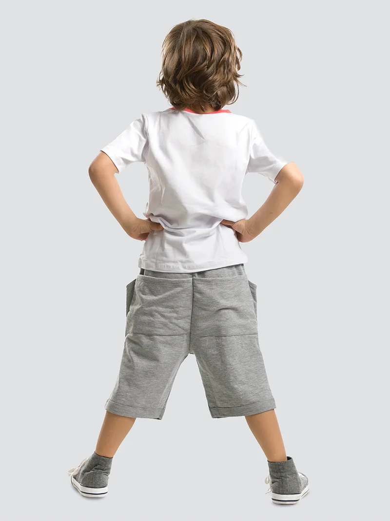 دينوكيدس طقم شورت واسع بطبعة تمساح