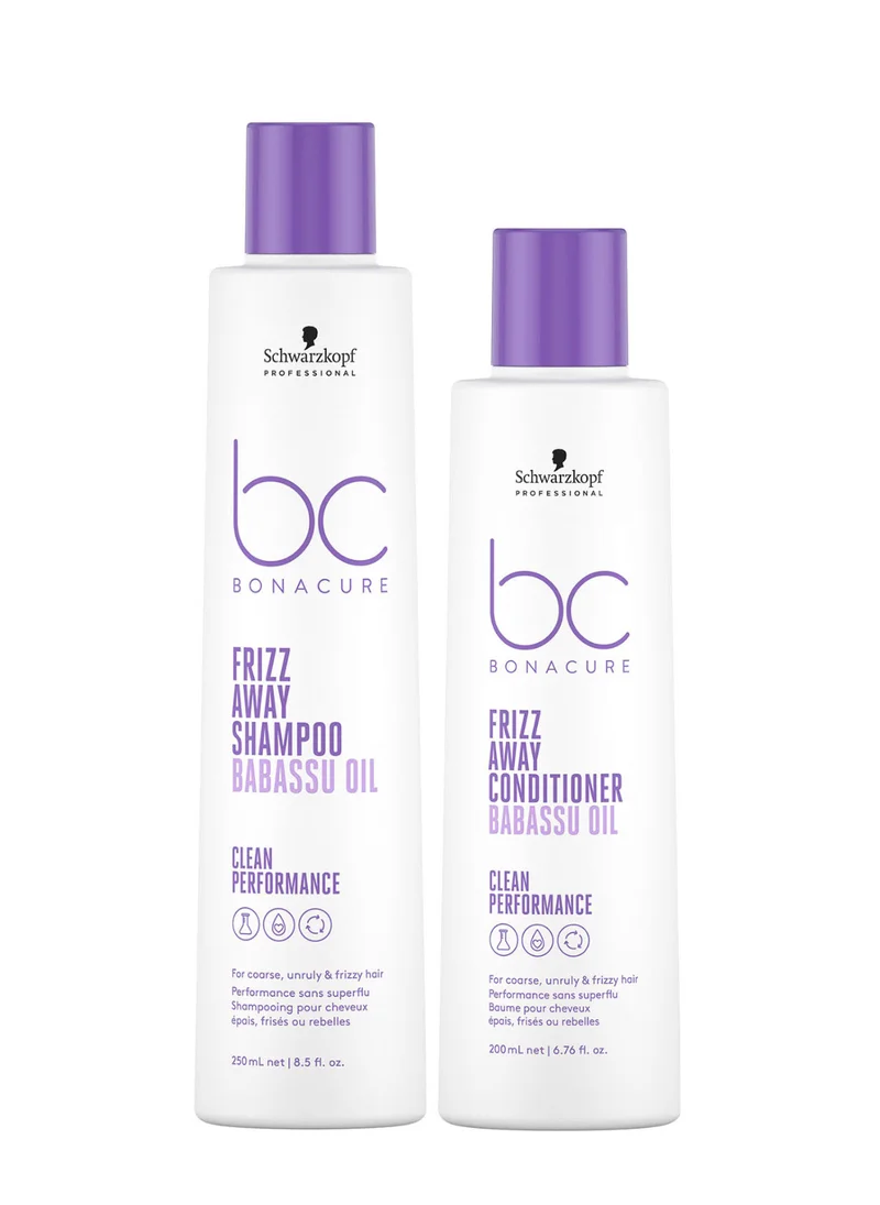 Schwarzkopf شامبو وبلسم Bonacure Frizz Away للشعر المجعد