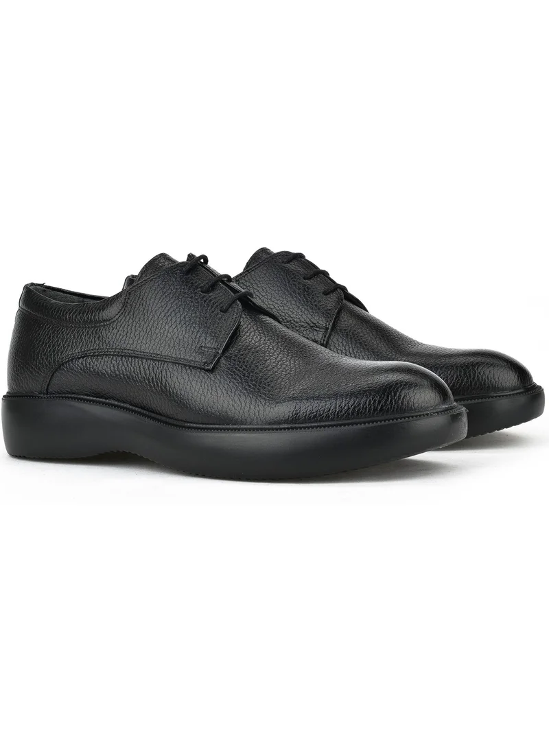 زيا Men's Leather Shoes 1331023Z70900 Black
