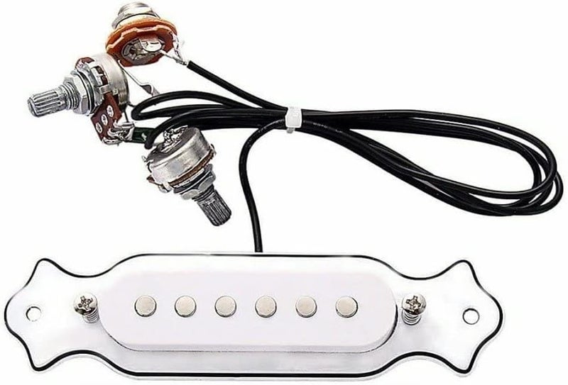 JOINSI 1 sets Pre-wired 6-string Cigar Box Guitar Pickup Soundhole Harness with Picks, Volume & Tone for Electric Guitar - Image 4