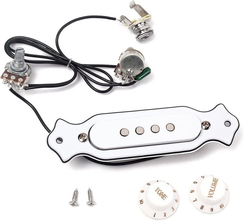 JOINSI 1 sets Pre-wired 6-string Cigar Box Guitar Pickup Soundhole Harness with Picks, Volume & Tone for Electric Guitar - Image 3
