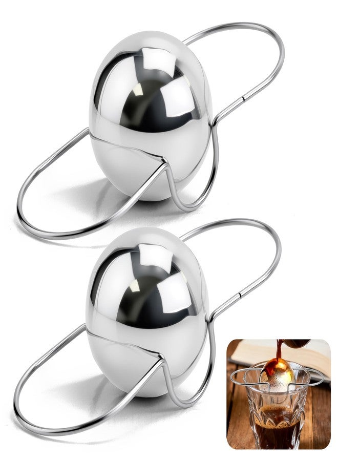 brikinte Upgrade 2 Pack Espresso Frozen Ball for Espresso Coffee, Stainless Steel Espresso Chilling Ball Espresso Cooler Espresso Machine Accessories - Image 1