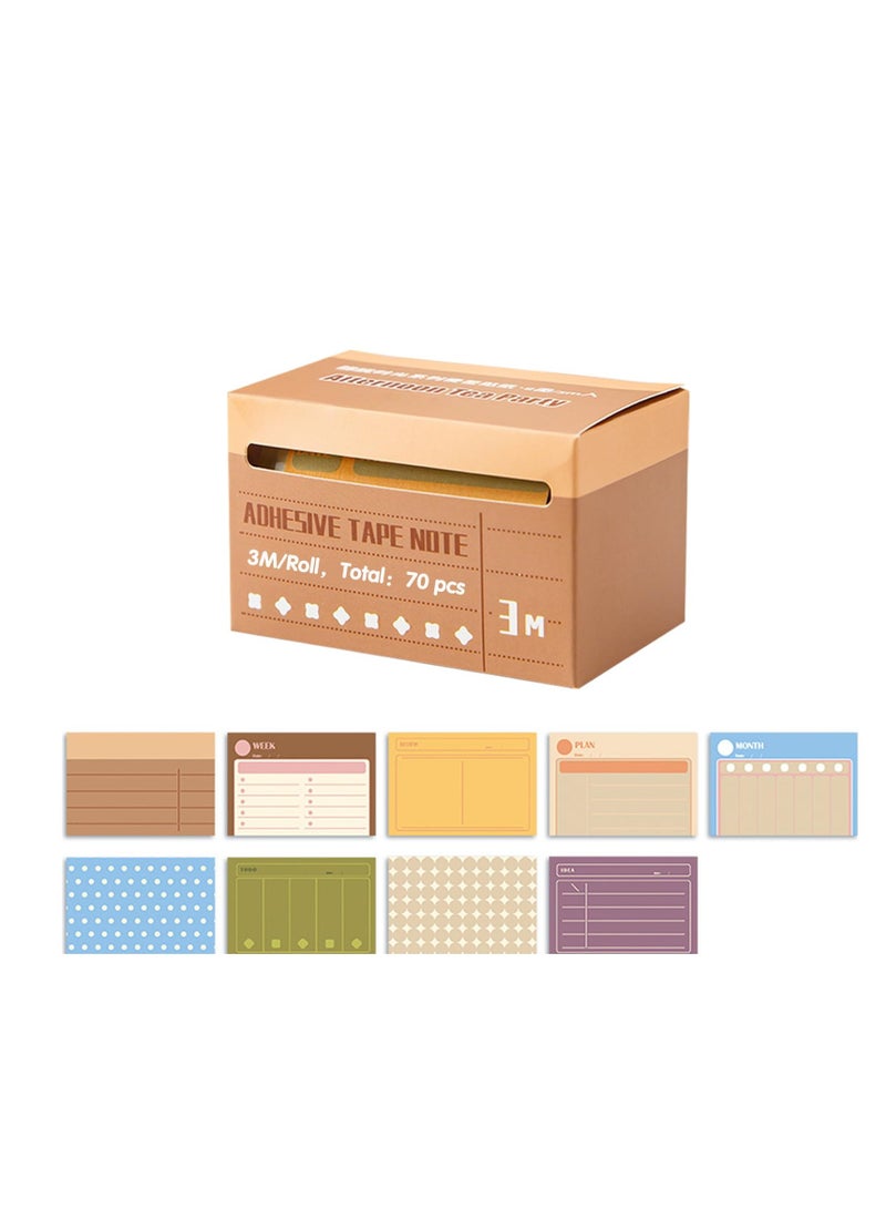 Excefore Sticky Memo Rolls - 280 Pads of 2.3x1.5 Inch Sticky Notes with 32 Patterns - Colorful Self-Adhesive Memo Stickers for To-Do Lists and Notes - Image 3