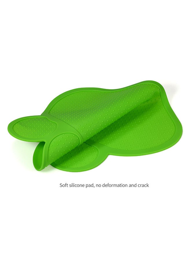 NIBEMINENT Heat Resistant Silicone Placemat Green 11.8x5.2x11.8cm - Image 2