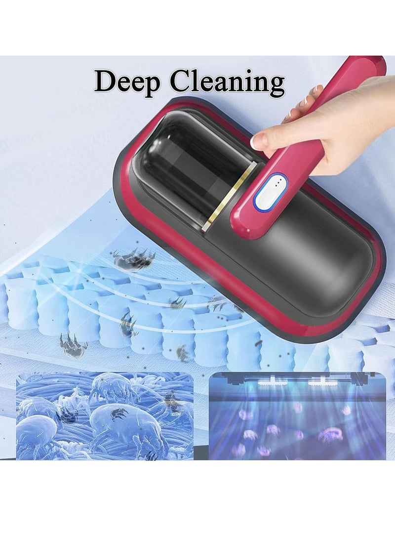 Excefore Bed Vacuum Cleaner Upgraded Cordless UV Vacuum Cleaner, Handheld deep Mattress Vacuum Cleaner, Effectively Cleans Bedding, Sofas, Carpets and Other Fabric Surfaces - Image 2