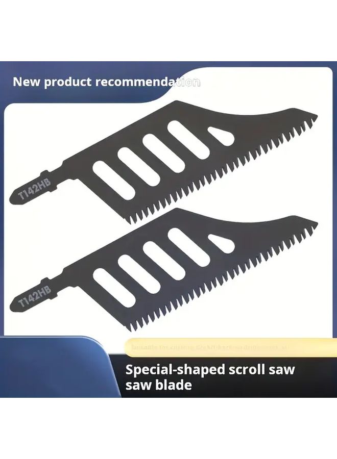 10 Pcs Steel Alloy Jigsaw Blades For Precise Wood Cutting Manual DIY Woodworking - Image 3