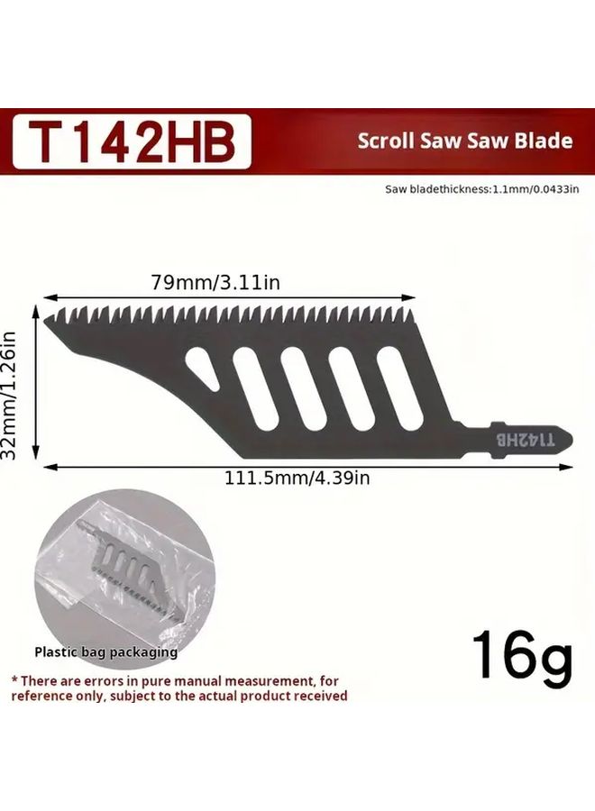 10 Pcs Steel Alloy Jigsaw Blades For Precise Wood Cutting Manual DIY Woodworking - Image 4