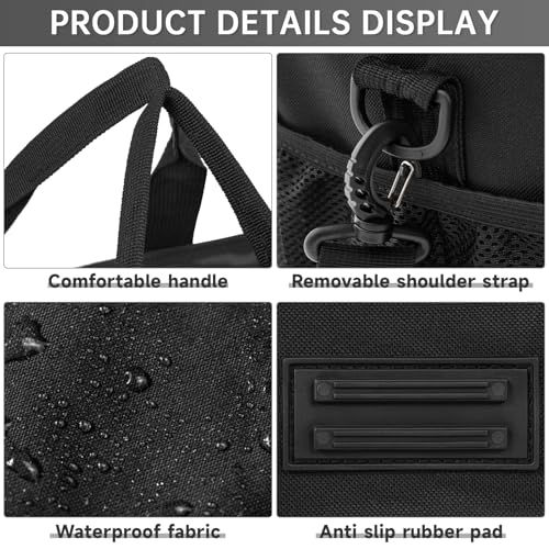 OUUTMEE Carry Bag Compatible with Bissell SteamShot Hard Surface Steam Cleaner 39N7V/39N7A, Adjustable Compartments Steam Cleaner Storage Bag Fits for Phueut Pressurized Handheld Steam Cleaner - Image 3
