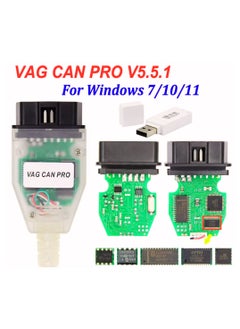 Generic OBD2 USB Dongle Diagnostic Cable Compatible for VW Audi Skoda and Seat Support Can Bus Udsand K-Line Compatible for Vag Vcp can Pro and 32/64 bit Windows  - Image 4