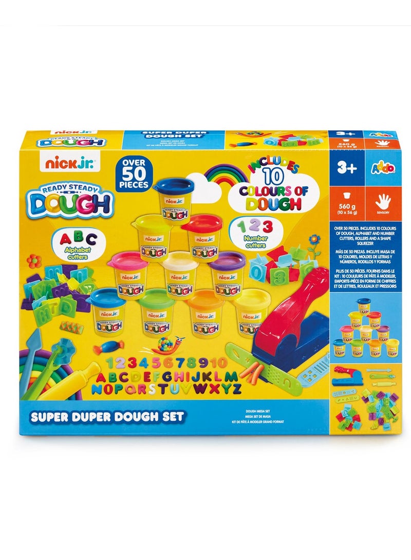ADDO Addo Nick Junior Ready Steady Super Duper Dough Playset | Play Dough | Creative Fun Ideas | Develops Sensory Skills | Entertaining Toy | Stress Relief Toys for Kids  - Image 1
