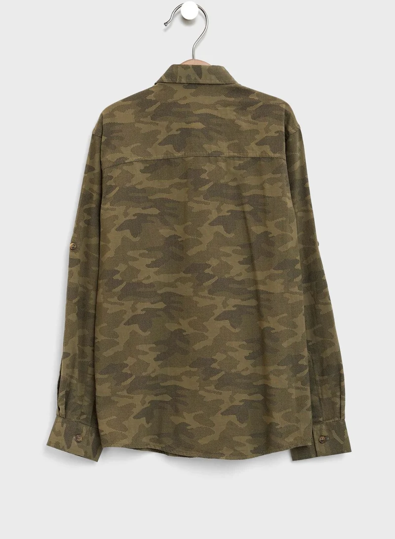DeFacto Kids Camo Shirt