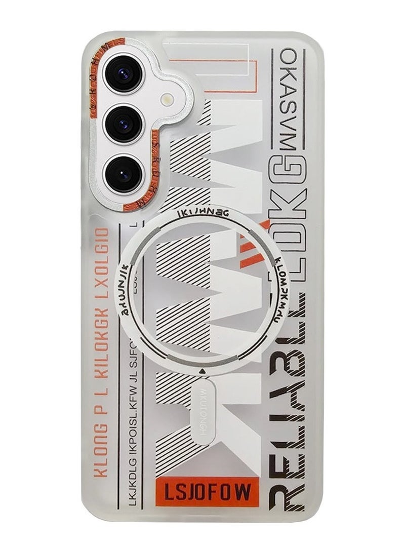 Techie جراب MWK مغناطيسي شفاف من مادة TPU مع واقي عدسة كاميرا مرتفع لهاتف Samsung Galaxy S24 Plus - أبيض - Image 2