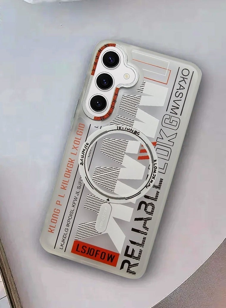 Techie جراب MWK مغناطيسي شفاف من مادة TPU مع واقي عدسة كاميرا مرتفع لهاتف Samsung Galaxy S24 Plus - أبيض - Image 5