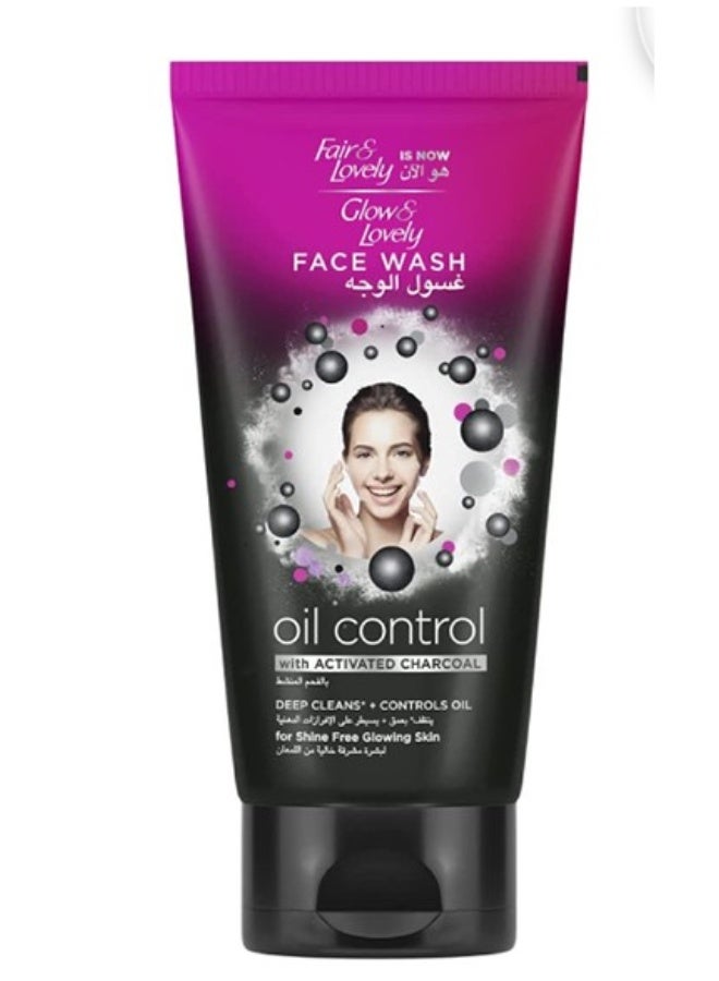 Glow & Lovely Face Wash 150ml Oil Control With Activated Charcoal - Image 1