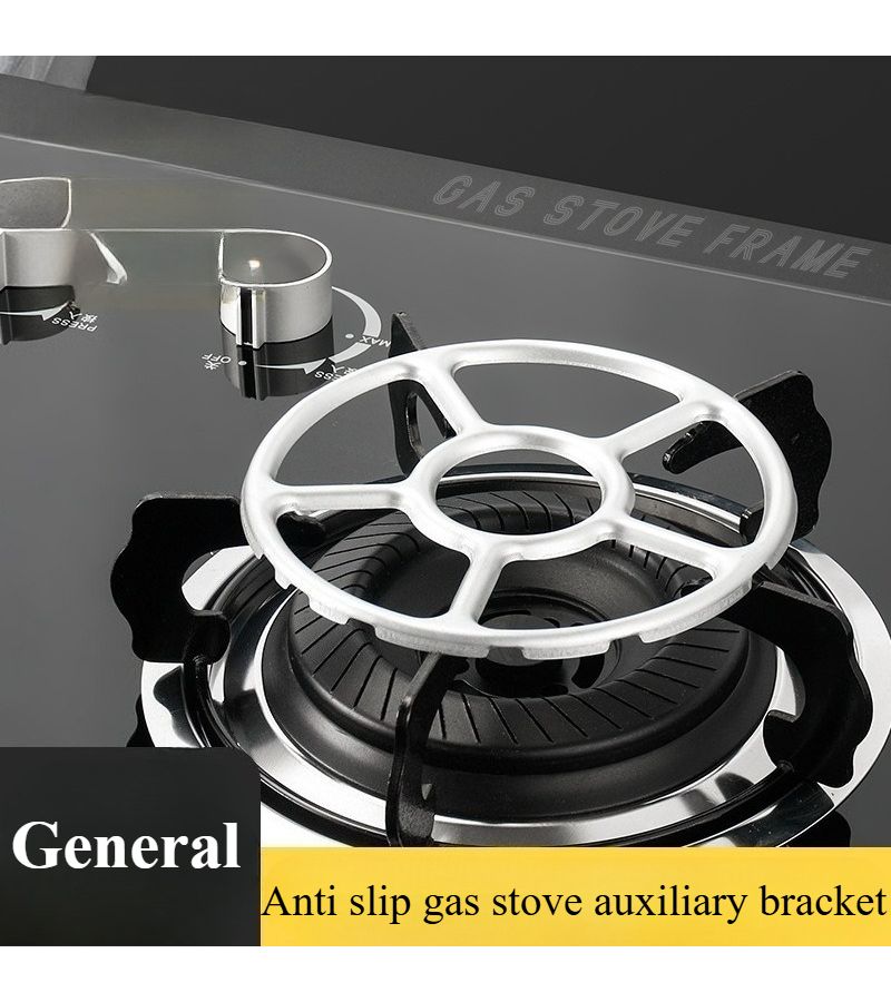 Stove Stand With Non Slip Small Pot Holder Universal 4 5 Claw Range Cooker Accessory Silvery - Image 1