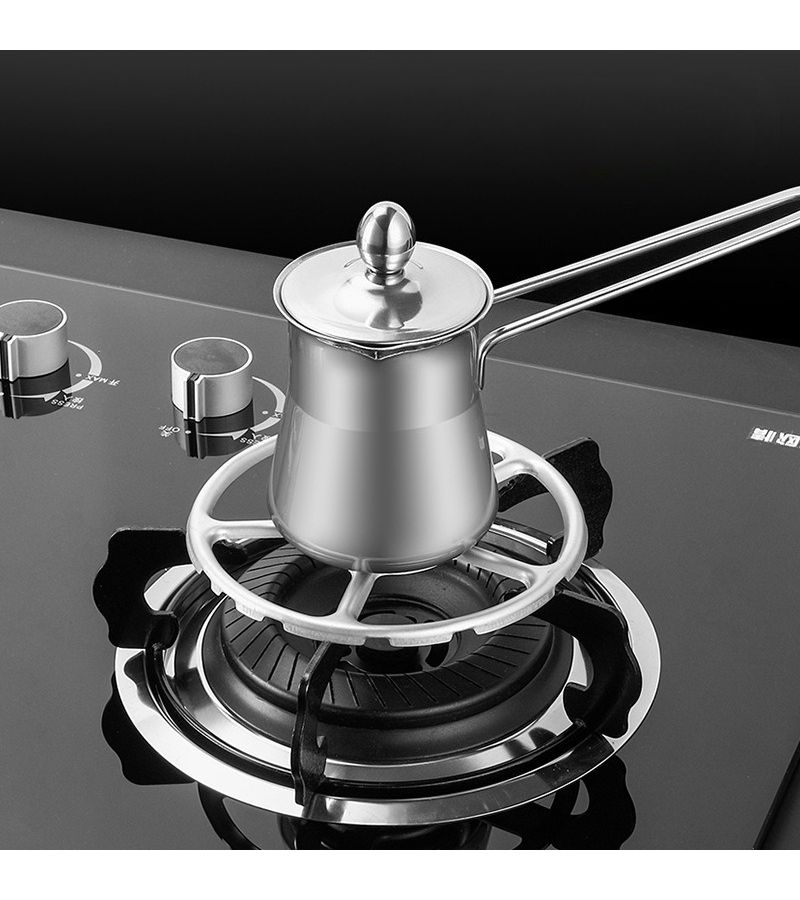 Stove Stand With Non Slip Small Pot Holder Universal 4 5 Claw Range Cooker Accessory Silvery - Image 2