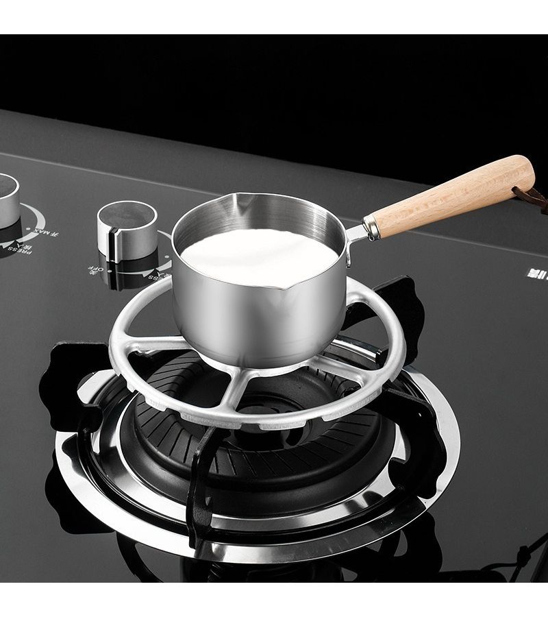 Stove Stand With Non Slip Small Pot Holder Universal 4 5 Claw Range Cooker Accessory Silvery - Image 3