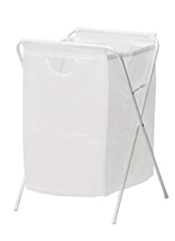 IKEA FRAKTA - Laundry Basket and Laundry Bag with Rack for Bedrooms and Bathrooms - Image 1