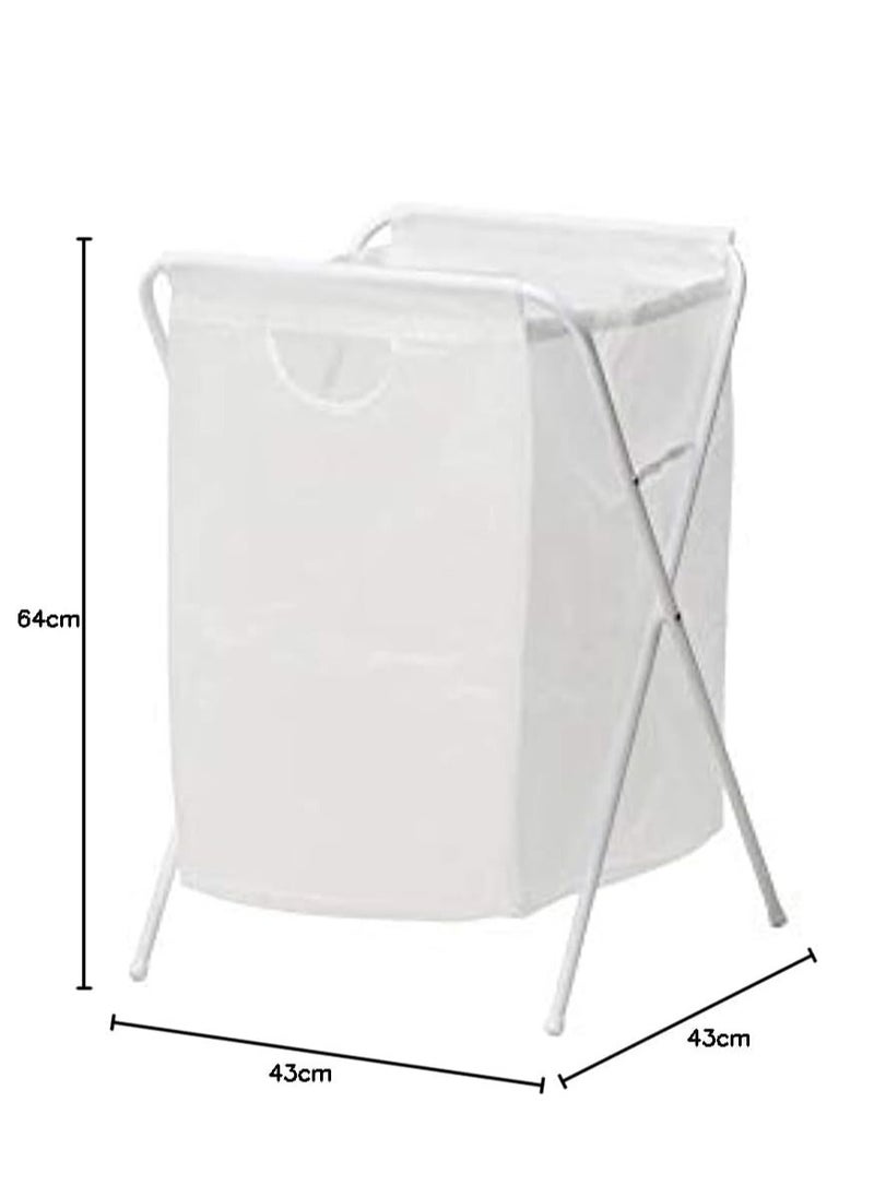 IKEA FRAKTA - Laundry Basket and Laundry Bag with Rack for Bedrooms and Bathrooms - Image 1