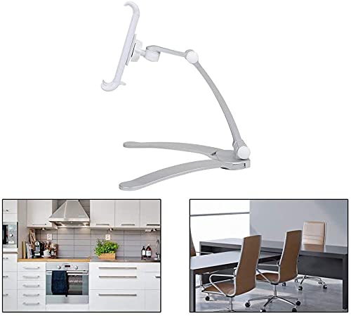 HOLD UP 3-in-1 Elegant 360 Universal Compatible Tablet & Phone Holder Metal Stand with Wall Mount, Desktop Stand & Under Cabinet Modes and Ultra Adjusting Abilities - Image 4