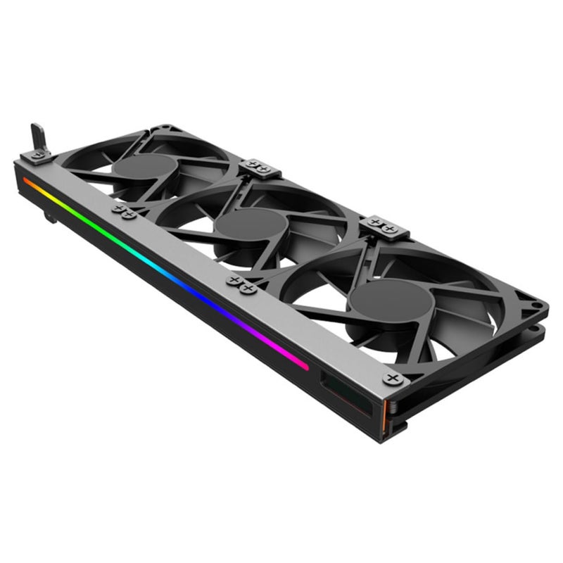 مبرد معالج الرسوميات ثلاثي المراوح مع إضاءة RGB متعددة الألوان وملايين درجات التنفس، هادئ التبريد للحاسوب المكتبي - Image 1