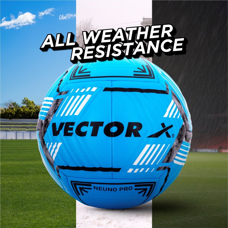 VECTOR X Premium Neuno Pro TPU 3D Embossed Machine Stitched Football - Size 5 - Image 3