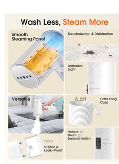 Generic Handheld Steamer for Clothes, 1000W Foldable Travel Steamer, 20-Second Preheat Garments Wrinkle Remover, 120V Portable Hand Steamer with 150ml Water Tank, Clothes Steamer for Home Travel  - Image 3