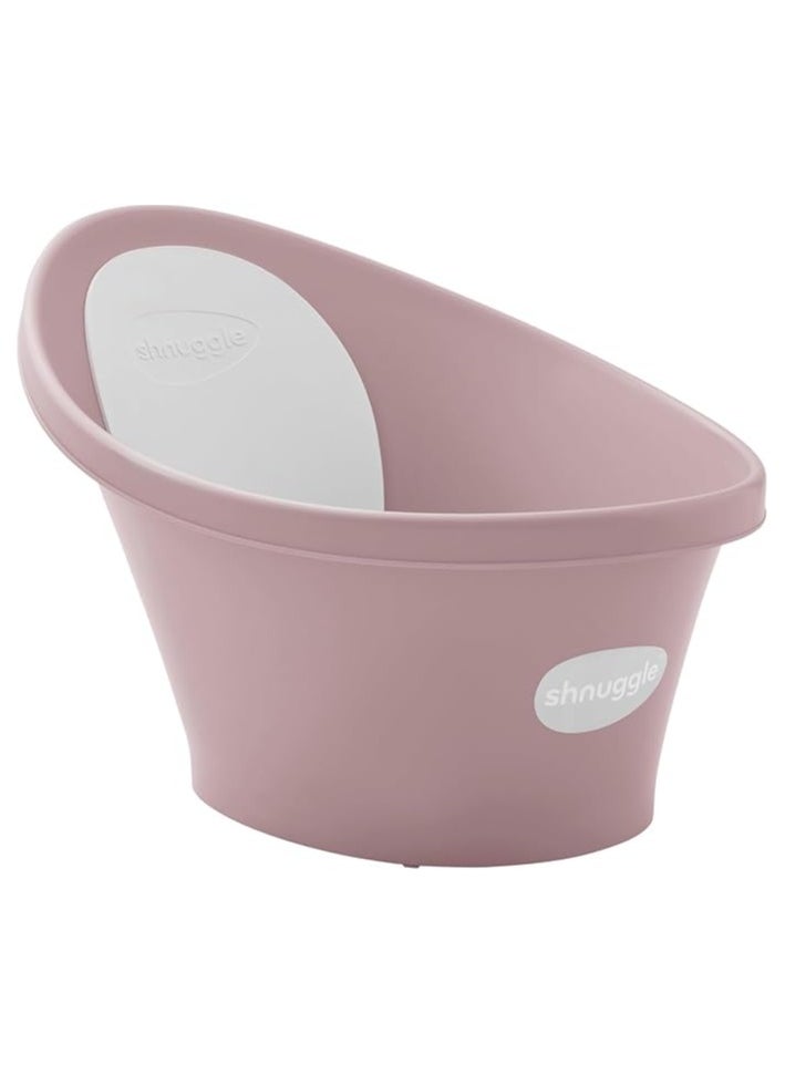 Shnuggle - Shnuggle Newborn Baby Bath | Built in Support Bump and Soft Backrest | Suitable from Newborn | Bath Seat Support Includes Plug | Blossom Pink - Image 1
