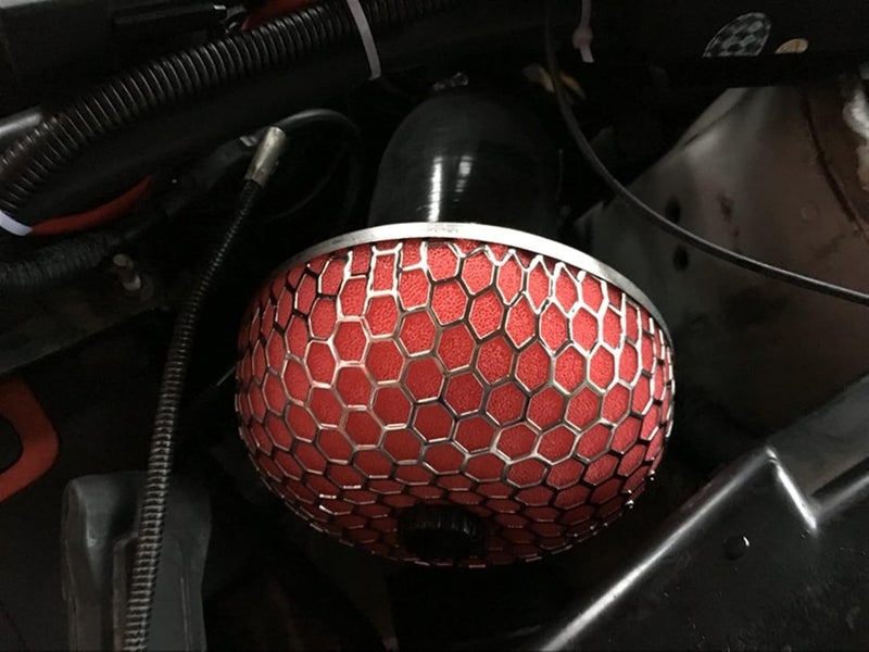 Wivplex Universal Round Flow Air Filter - Red 70mm - Image 4