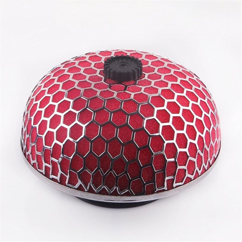 Wivplex Universal Round Flow Air Filter - Red 70mm - Image 1