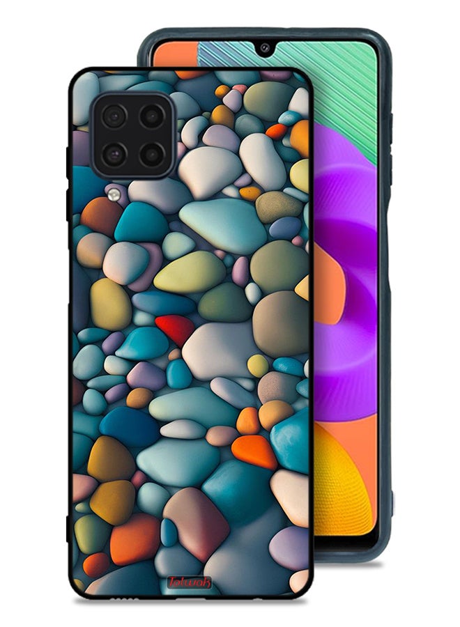 Tolwak Samsung Galaxy M22 Protective Case Cover Stones Abstract Pattern - Image 1