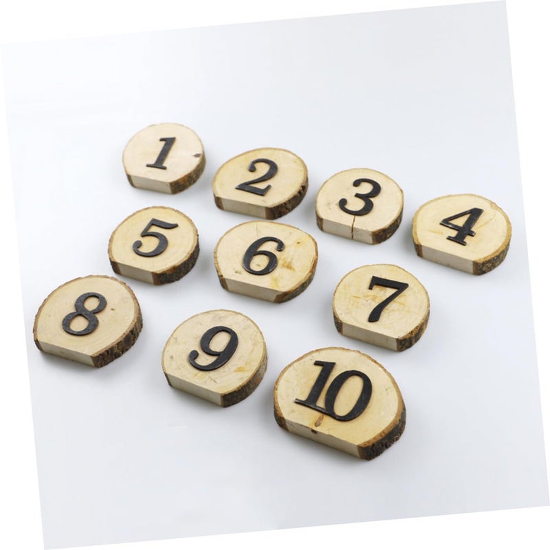 Reusable Wooden Table Numbers 10Pcs For Wedding Birthday Anniversary Events - Image 5
