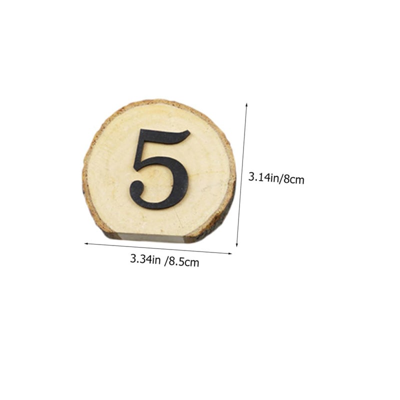 Reusable Wooden Table Numbers 10Pcs For Wedding Birthday Anniversary Events - Image 3