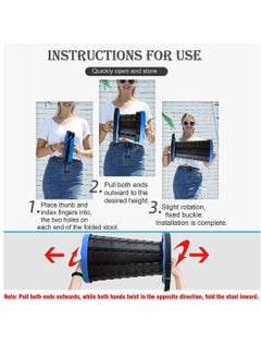 Yuwell Portable Telescopic Camping Stool Retractable Stool Adjustable Collapsible Seat For Camping Fishing Hiking Travel BBQ And Garden Adjustable Plastic Stools  - Image 2