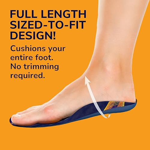 Dr. Scholl's دكتور سكولز لعلاج التهاب اللفافة الأخمصية بمقاس مناسب لتخفيف الألم - نعل داخلي مع دعم للقوس للرجال والنساء، 1 قطعة - Image 4