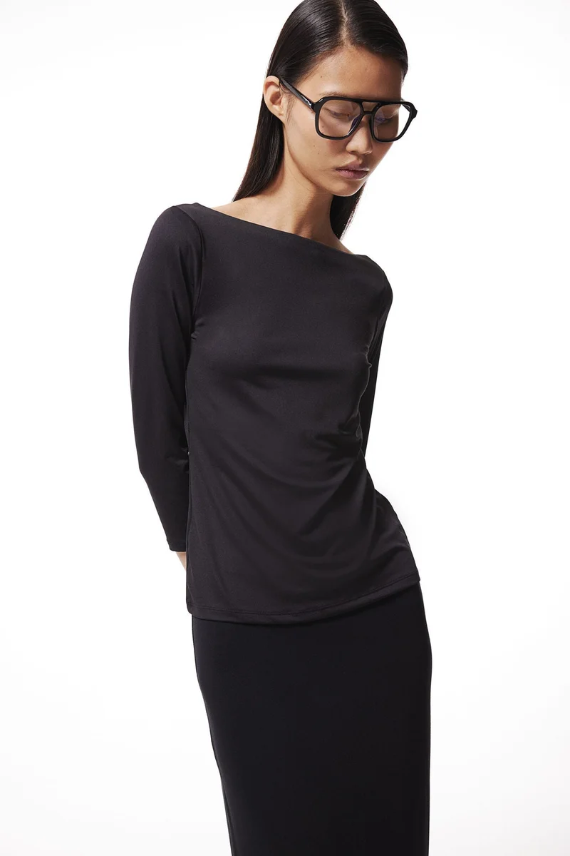 اتش اند ام Boat-Neck Top