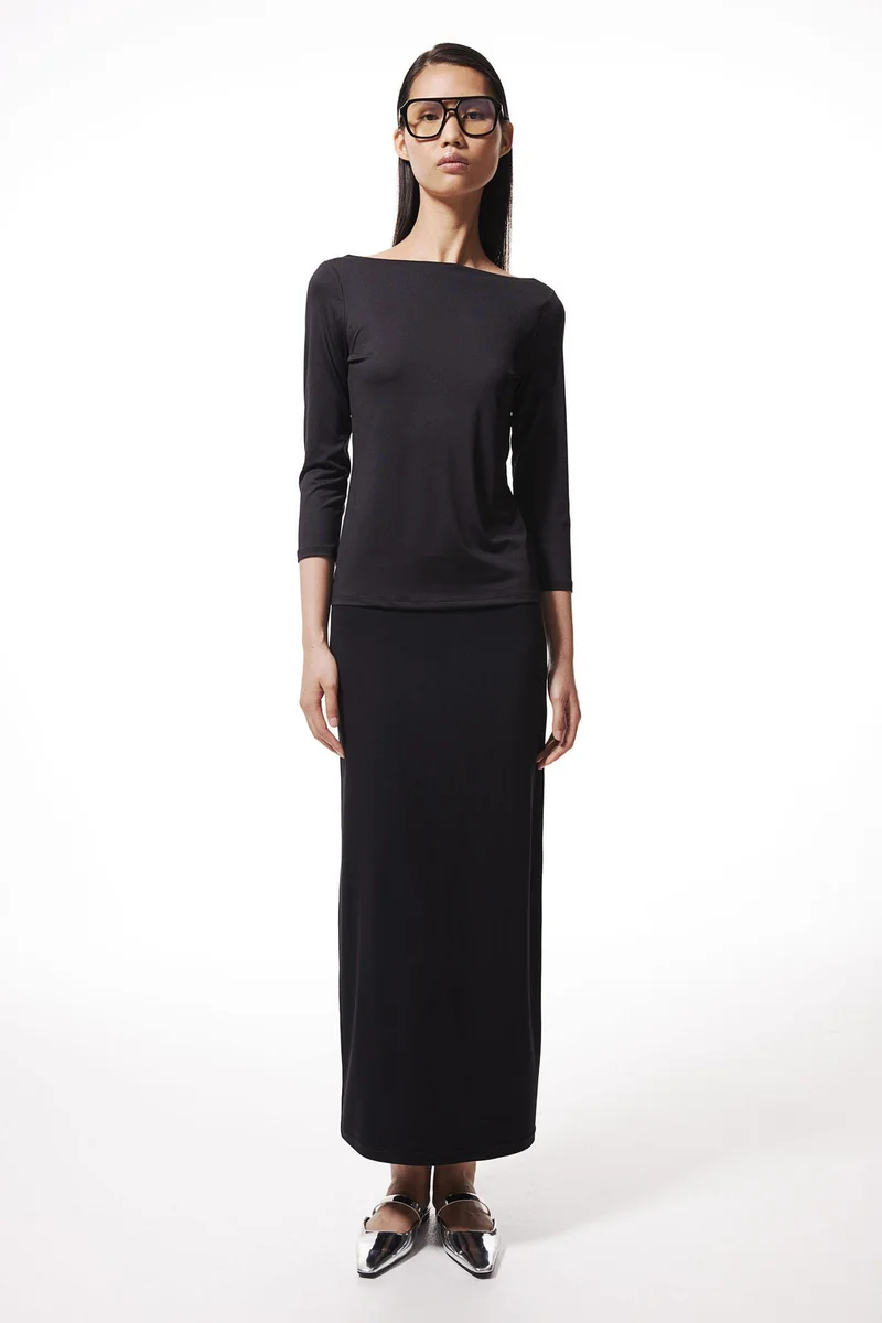 اتش اند ام Boat-Neck Top