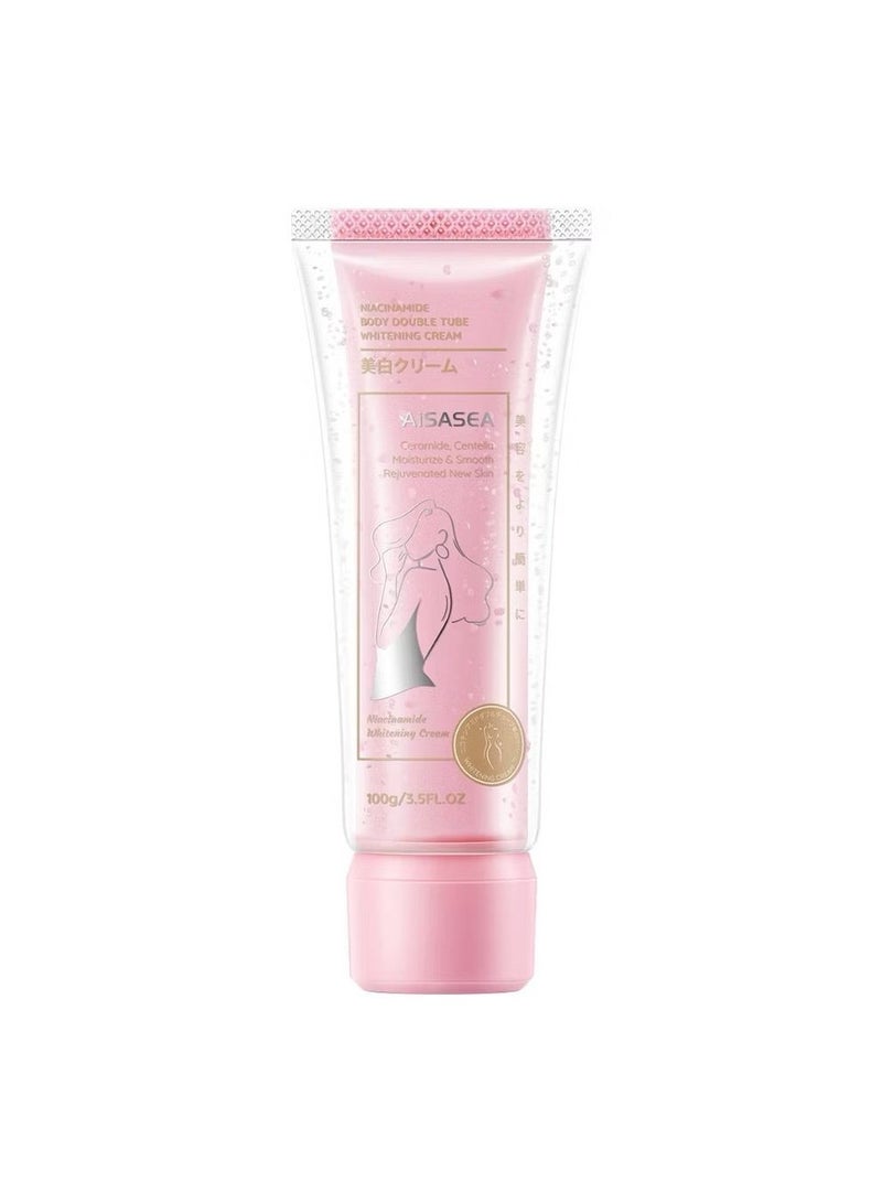 Niacinamide Body Whitening Cream Double Tube Body Lotion Instant Brightening Cream100g