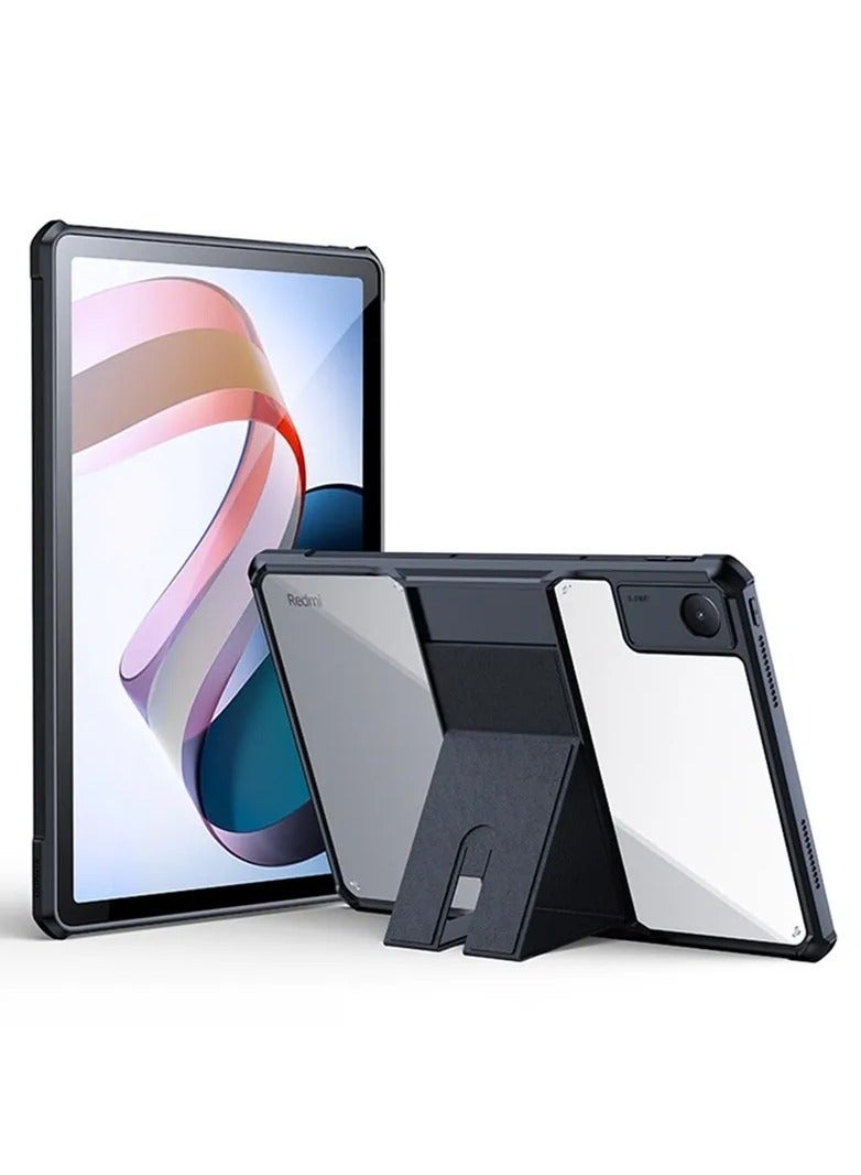 Protective Cover Suitable for Xiaomi Redmi Pad 2022 10.6 Inch Soft TPU Air Cushion Edge Bumper with Foldable Stand Clear Hard PC Case - Image 1