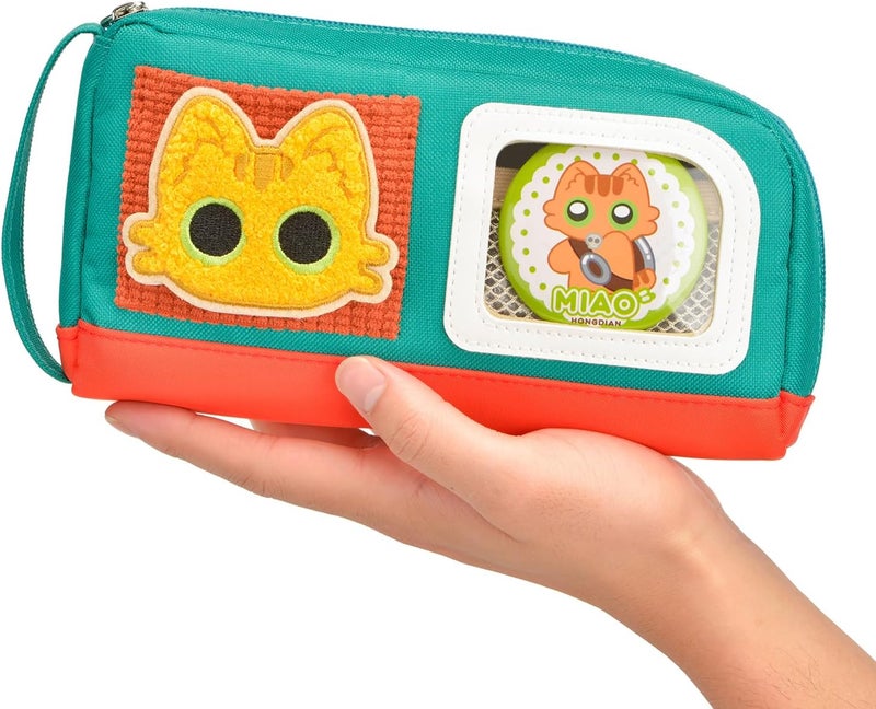 Lanxivi Pencil Case Large Capacity Adorable Cat Pencil Pouch Stationery Pen Bag Teen Girls Boys Magic Sticker Decoration Badges Trendy budget practical design - Image 5