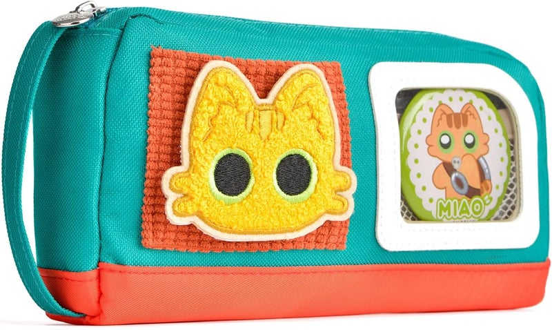 Lanxivi Pencil Case Large Capacity Adorable Cat Pencil Pouch Stationery Pen Bag Teen Girls Boys Magic Sticker Decoration Badges Trendy budget practical design - Image 1