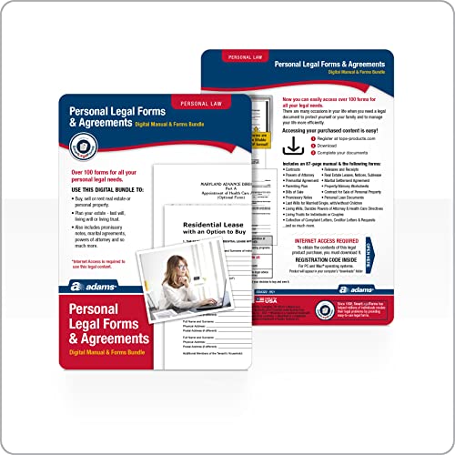 Adams Personal Legal Forms and Agreements Downloadable Product Details on Packaging SS4322 - Image 3